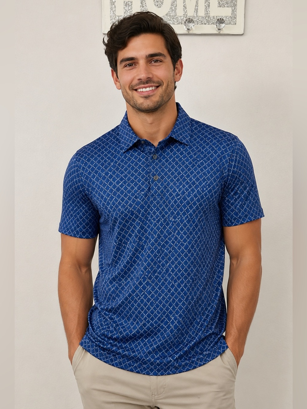 Ben Hogan Performance Polo Shirt Men’s Large Blue Golf Shirt NWT